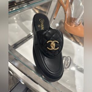 Chanel Mules Black 38